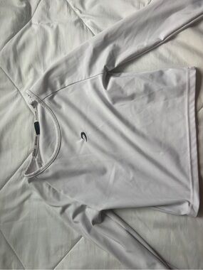 Long Sleeve White Performance Tee